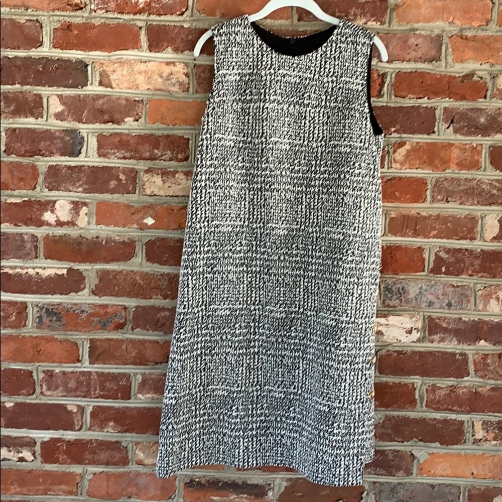 J. Mclaughlin Black & White Tweed Sheath Dress